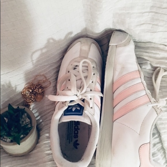 Pink and White Adidas Samoa - Picture 3 of 3
